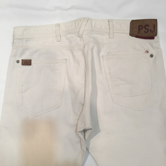 PAUL SMITH JEANS mens sz32 white corduroy jeans - Picture 4 of 12